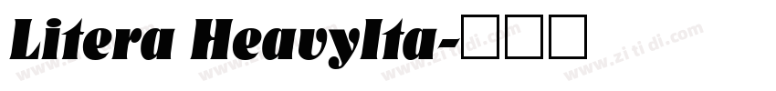 Litera HeavyIta字体转换